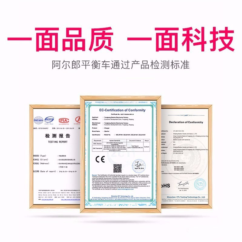 阿尔郎(AERLANG)智能平衡车儿童双轮电动体感思维扭扭车 N3F迷你白
