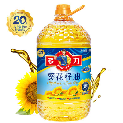 多力葵花籽油4L桶