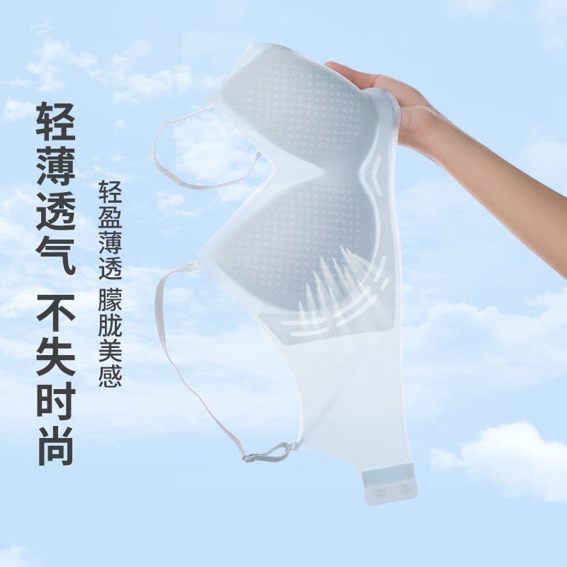 浪莎无痕内衣女薄款2025新款夏季冰丝大胸显小聚拢美背文胸罩图片
