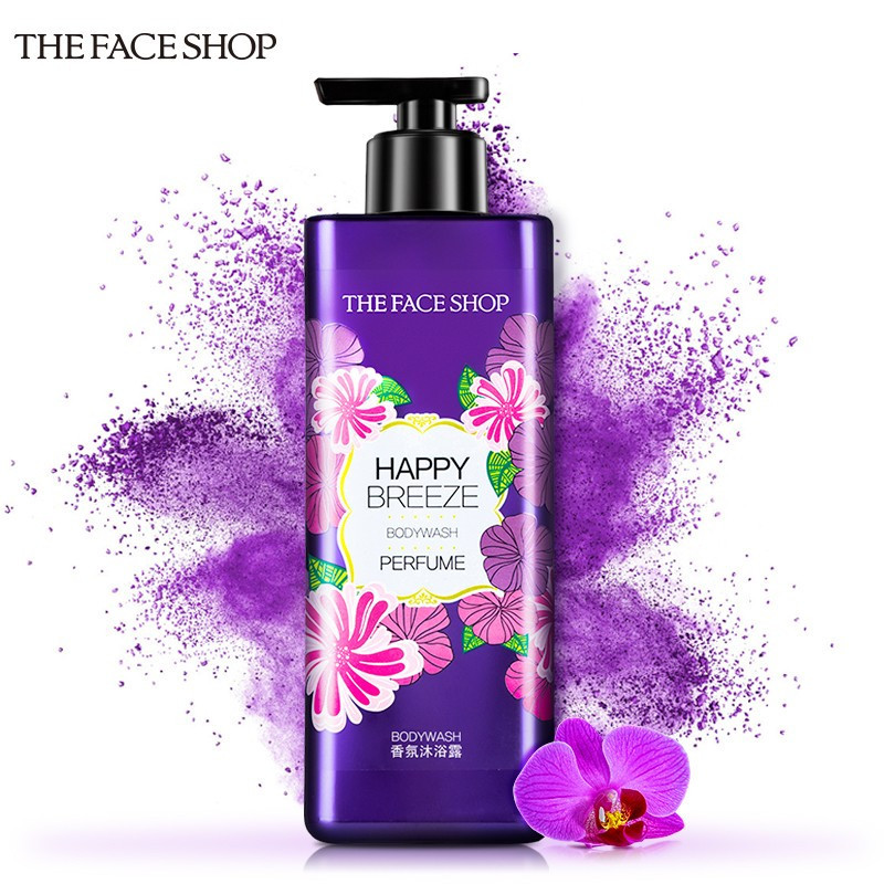 菲诗小铺/THE FACESHOP 浪漫邂逅香氛沐浴露500ml (优雅小苍兰香)温和洁肤 留香更久高清大图