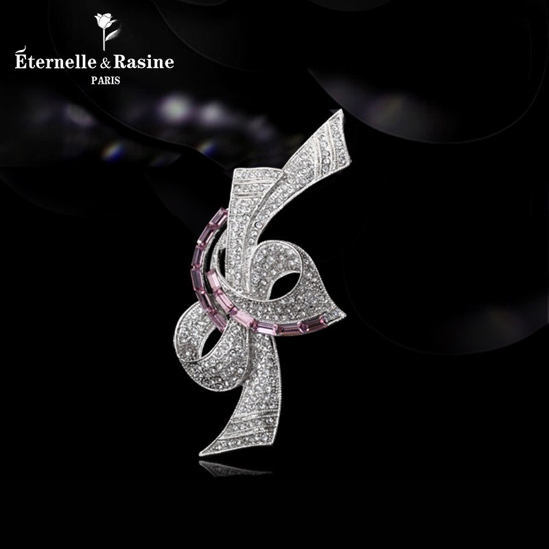 法国eternelle奥地利仿水晶胸针 民族风配饰胸花雅别针丝巾扣