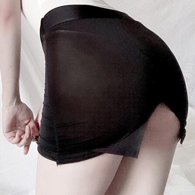 长夜漫漫情趣内衣性感免脱开档连体衣制服诱惑秘书套装1537+1538 1538单独黑色短裙 均码