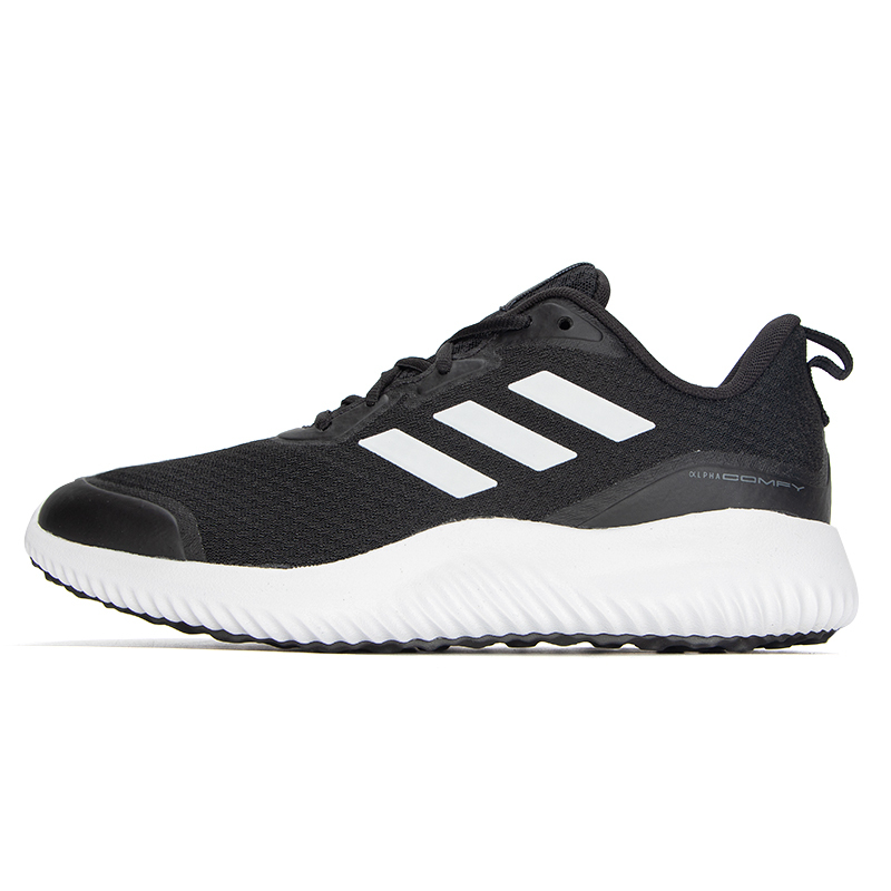 adidas阿迪达斯官方轻运动ALPHACOMFY男子休闲舒适跑步鞋GX1789 黑/白 40(245mm)