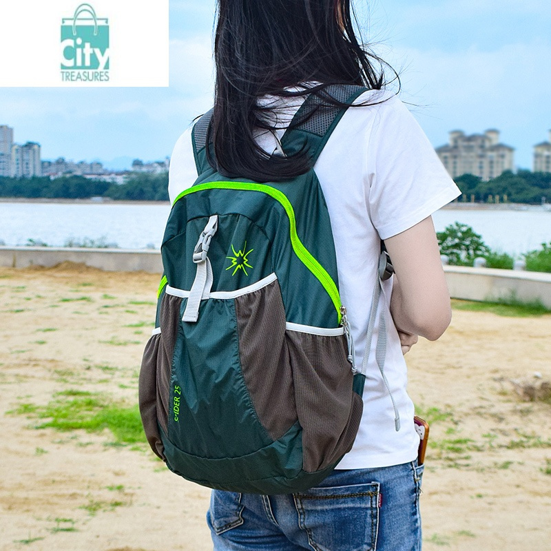 bangdou超轻薄双肩包女夏户外旅行背包轻便折叠皮肤包出行便携登山