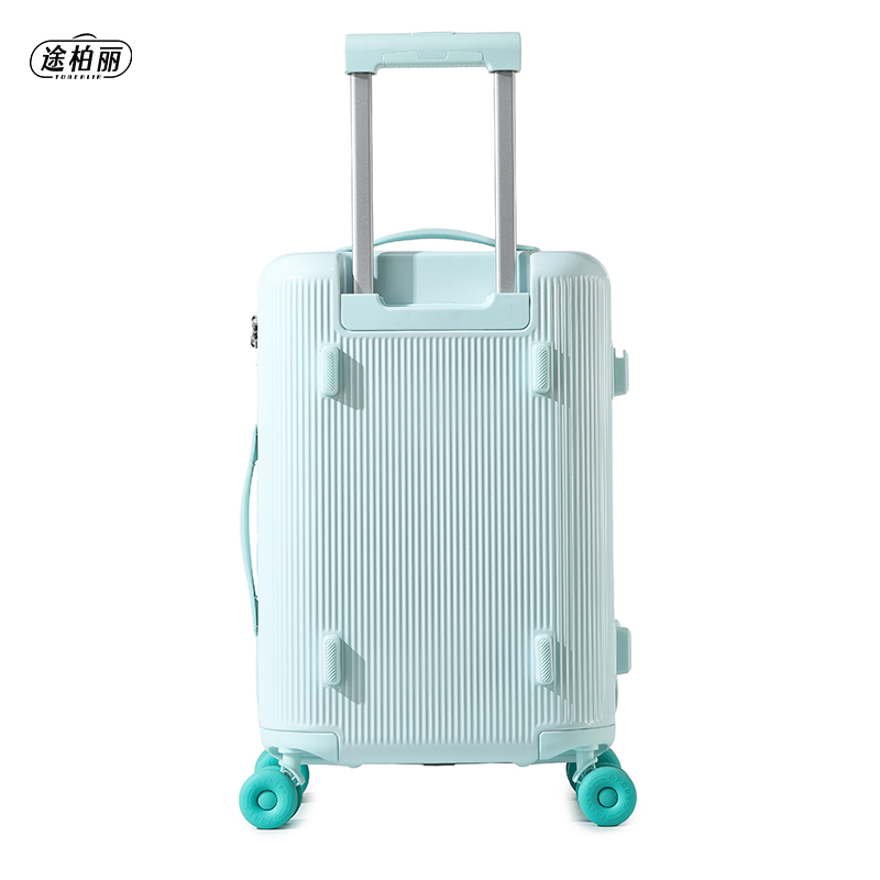途柏丽TOBERLIR 拉杆箱 T0269 -20 轻音万向轮大容量旅行箱行李箱 蓝色 20寸高清大图