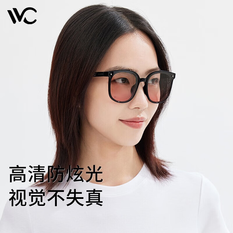 VVC漫野系列折叠墨镜 腮红粉高清大图