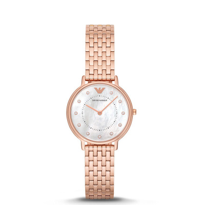 阿玛尼(Emporio Armani)女士手表卡帕KAPPA系列满天星时尚贝母表盘简约休闲女表 AR11006