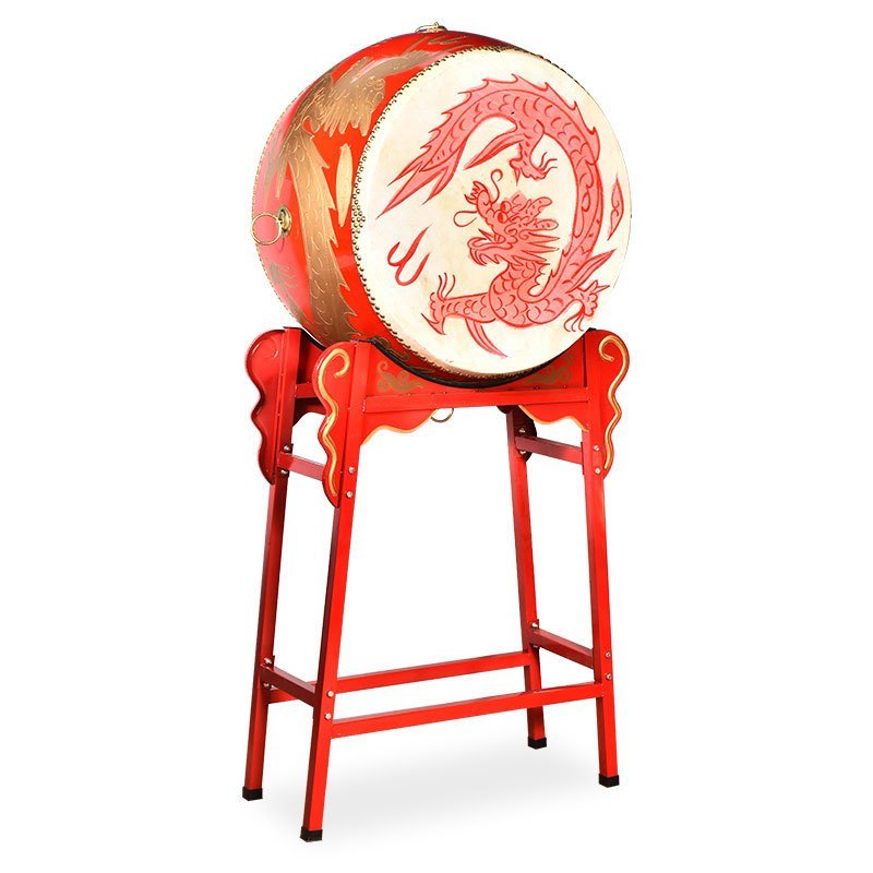 豪利特18寸立式牛皮鼓战鼓龙鼓带鼓架普通款