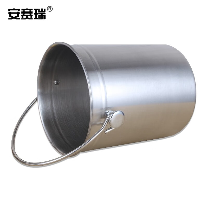 安赛瑞 不锈钢冰桶 商用手提冰粒桶 5L 啤酒桶红酒香槟冰块桶冰酒桶 26359高清大图
