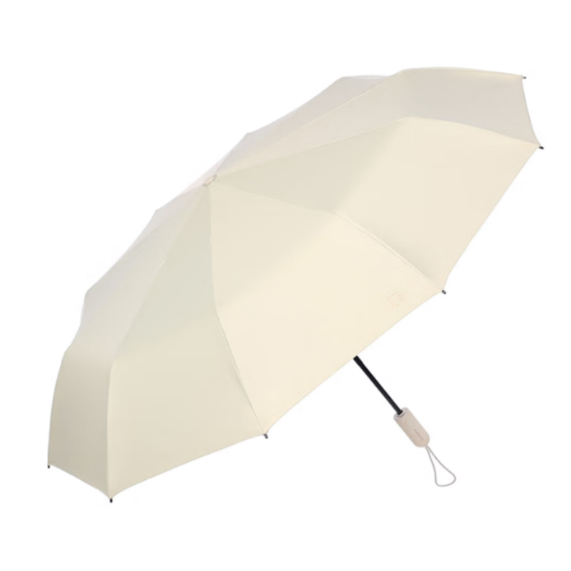 天堂全自动阳伞三折31171E风雅10K防晒防紫外线折叠大伞男女伞下103CM甘酪白 甘酪白