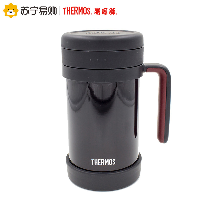 (自带茶漏,办公室精品)膳魔师保温杯TCMF-500 BK 黑色 500ML 成熟稳重 商务精品