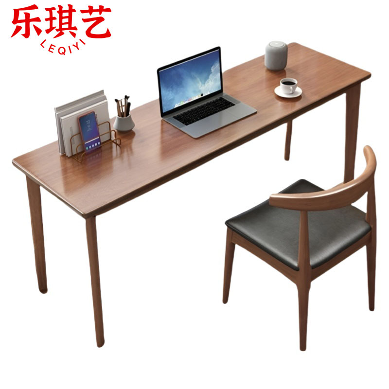 乐琪艺 实木书桌椅 1桌1椅 140cm 套高清大图