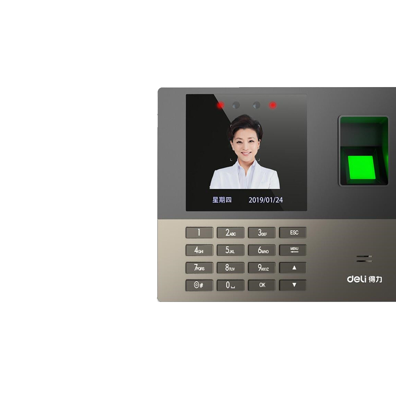 得力13888S指纹人脸考勤机(台)高清大图