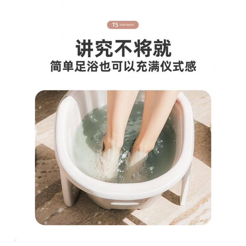 凯诗捷(KASJ)足浴盆折叠泡脚桶全自动洗脚盆按摩加热足浴桶泡脚盆送爸妈生日T5足浴器[电动按摩]高清大图
