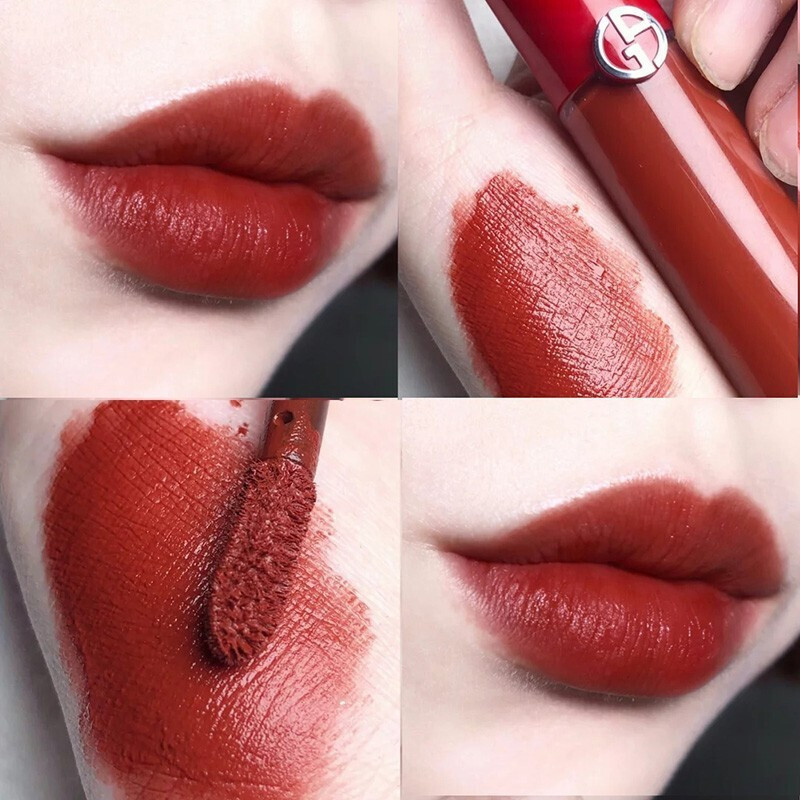 阿玛尼armani臻致丝绒哑光红管唇釉206中小样22g