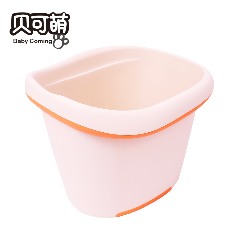贝可萌（Baby Coming）儿童浴桶 (随机颜色) 超大款 PP材质 宝宝大号洗澡盆 洗浴桶