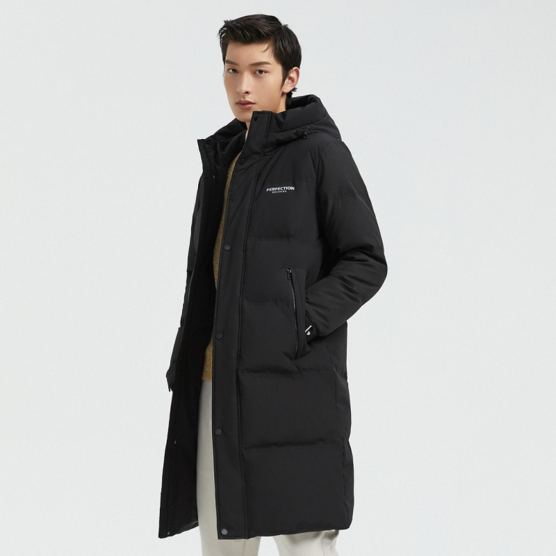 波司登羽绒服男士过膝长款2020新款休闲连帽保暖冬外套B00145171