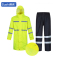 苏识3540239/40/38/37/62反光加长款雨衣套装 荧光黄上衣+黑裤子M L XL 2XL 3XL(单位:套)
