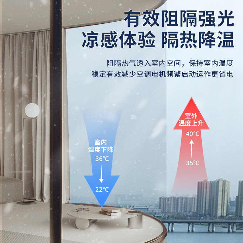 3M 蓝精灵玻璃贴膜高透光阳光房防爆隔热膜阳台窗户太阳膜 0.6米*5米高清大图