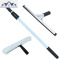 擦玻璃双面擦窗器擦玻璃窗的刷子家用刮刷洗搽窗工具洗波。 45玻璃刮+3头+2.4米伸缩杆送 三维工匠擦玻璃器