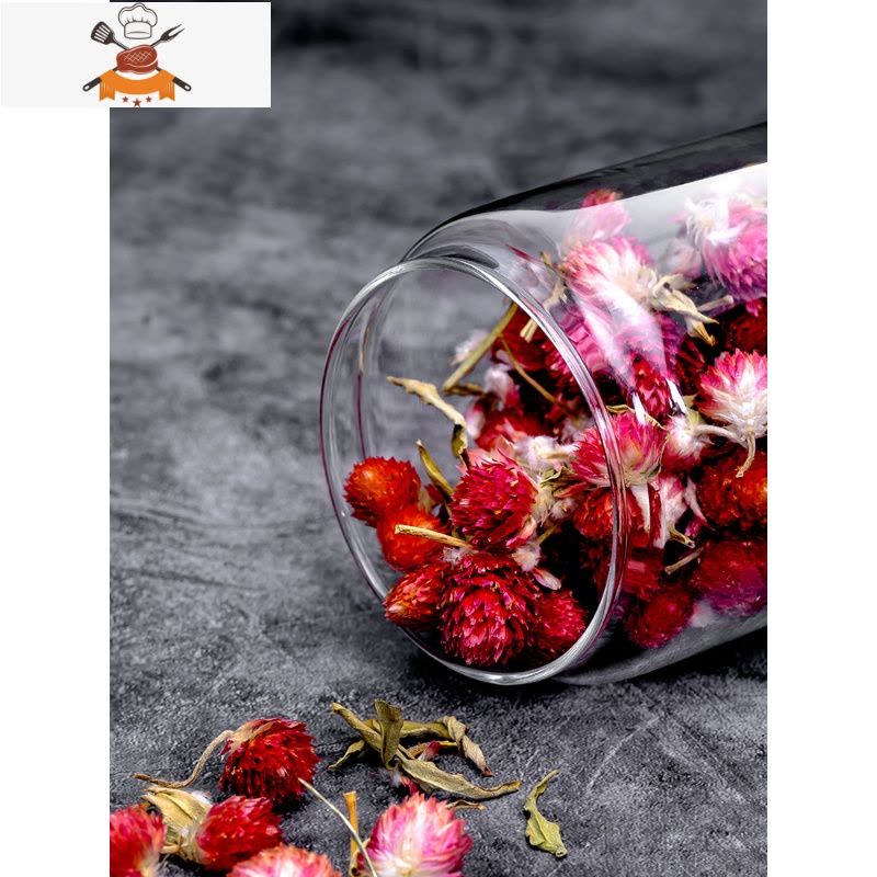 敬平玻璃茶叶罐透明小号储存罐玻璃密封罐带盖储物罐食品级玻璃罐瓶子图片