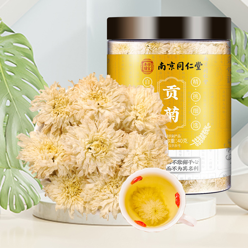 SUN CLARA贡菊茶40g/瓶菊花茶杭白菊可搭配枸杞金银花