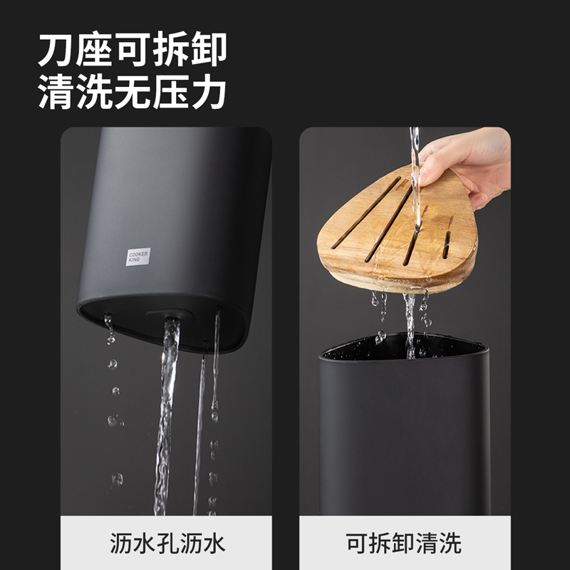 炊大皇全套厨房刀具 家用砍骨切片切水果专用刀具 锋利防生锈厨师专用刀FM29768