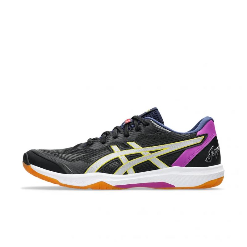 亚瑟士(ASICS)专业级排球鞋男轻量化高回弹稳定防护运动鞋黑紫拼 Black_×_Purple 44