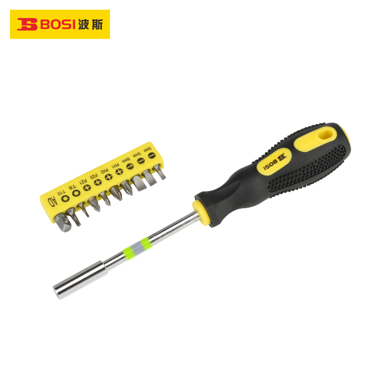 波斯(BOSI) 荧光系列多用螺丝批 6寸 支高清大图