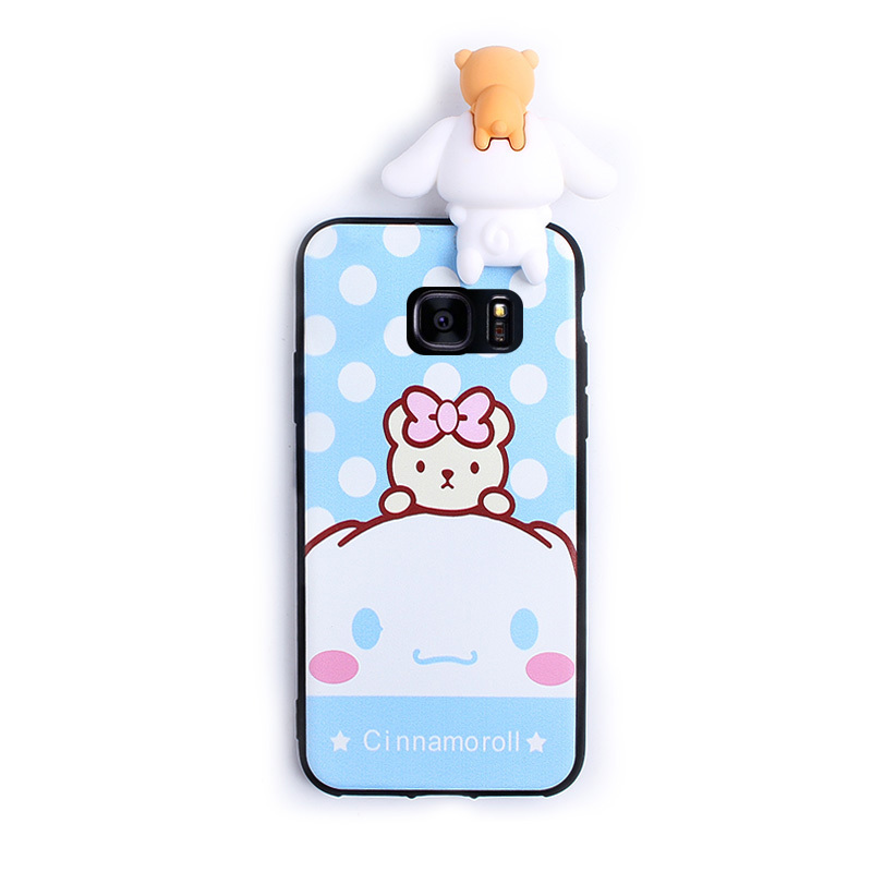 三星s7s7edge手机壳a9star可爱狗狗s10s10plus女款软套s10e真智力