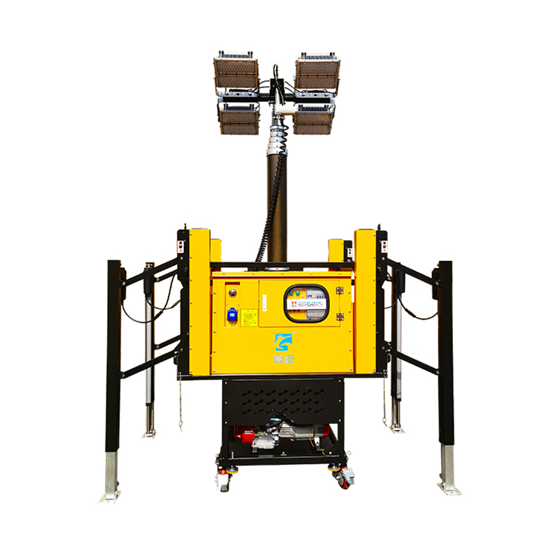 亮视 OH10 4*400W IP65 续航时间≥24h 220V 冷白 自动装卸式移动照明灯塔 黄色高清大图