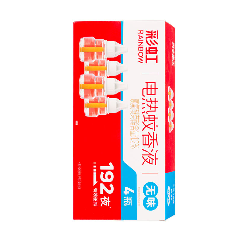 彩虹电热蚊香液特惠四瓶装(无味)5 1 6 6高清大图