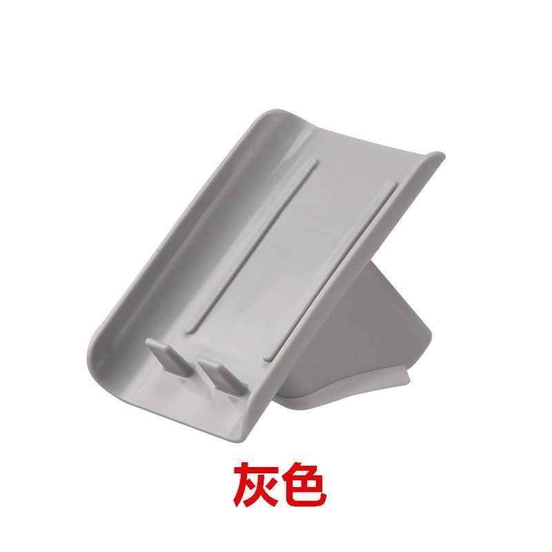 灰色 多功能香皂收纳盒厨房水池沥水肥皂架创意家用立式海绵擦收