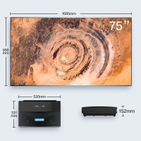 海信(Hisense)旗舰店 75英寸大屏激光电视 护眼 非投影仪 4KHDR 杜比全景音效 75L9D AI智能