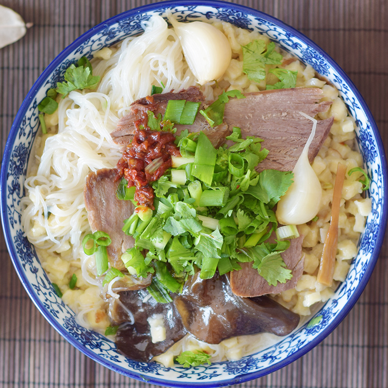 秦圣羊肉泡馍340克*5袋装 方便速食半成品 西安特产小吃 陕西名吃 味香 地道烙馍