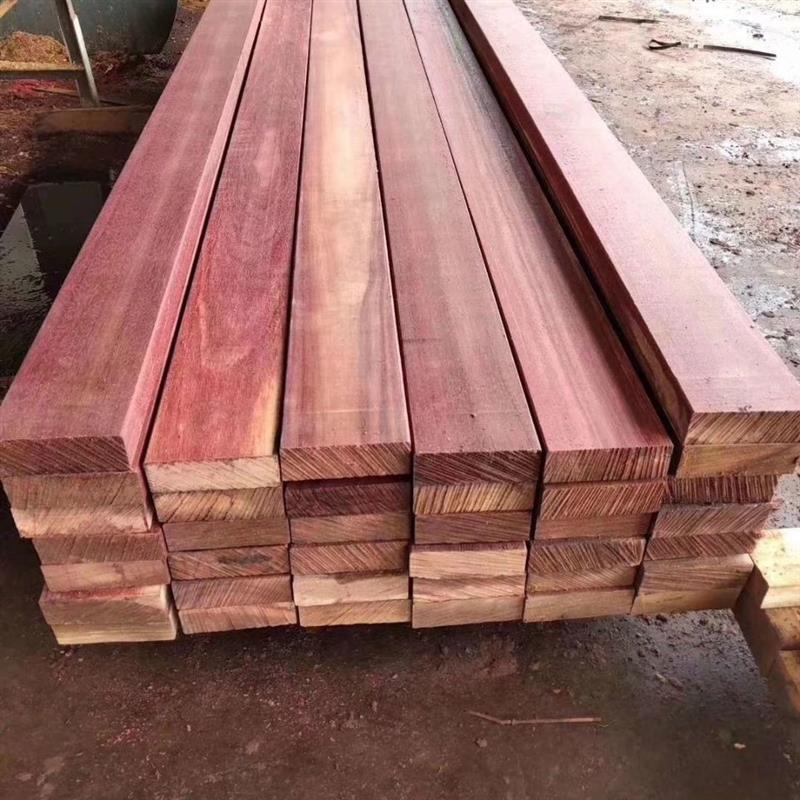 红菠萝格地板印尼菠萝格价格围栏扶手凉亭葡萄架支持