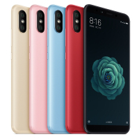 （送：耳机+钢化膜+手机壳+运费险）小米(MI) 小米6X 全网通版 6GB+64GB 樱花粉色 移动联通电信4G智能手机