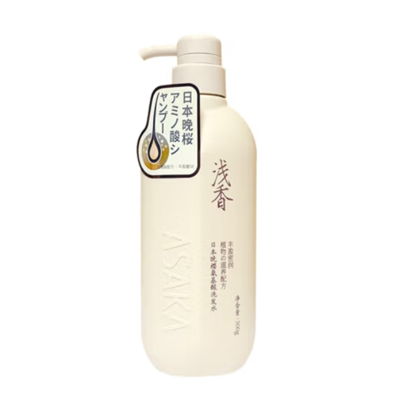 浅香日本 晚樱氨基酸洗发水500g