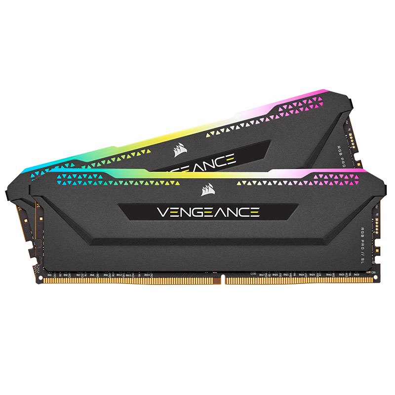 美商海盗船(USCORSAIR)DDR4 3200 32GB(16G×2)套装 台式机内存条 复仇者RGB PRO SL灯条 黑色 电竞玩家款