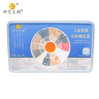 神芝王朝 人参黄精杜仲雄花茶十一种原料*15罐/盒 五宝茶九宝茶男养生茶国庆礼盒正品