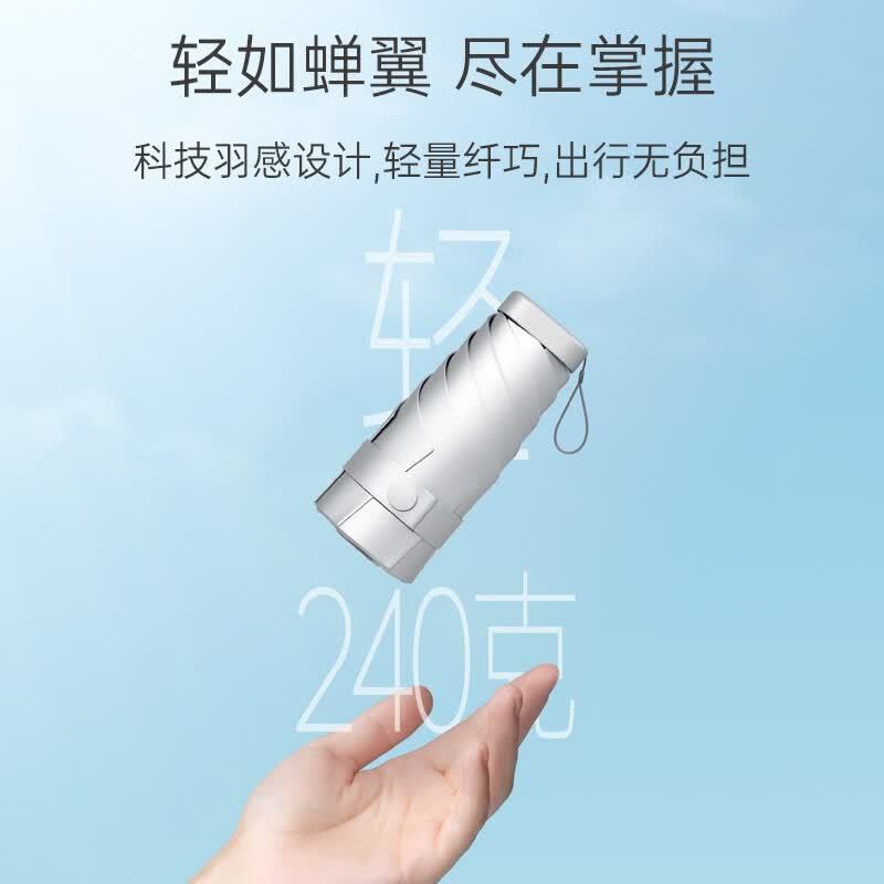 左都 ZD147遮阳伞钛银数码油画系列 五折MINI款 绿色原野-轻巧高清大图