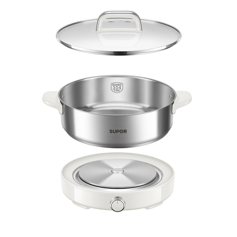 苏泊尔智能三档调控4升大容量电火锅H40YKX57 电火锅家用热卖高清大图