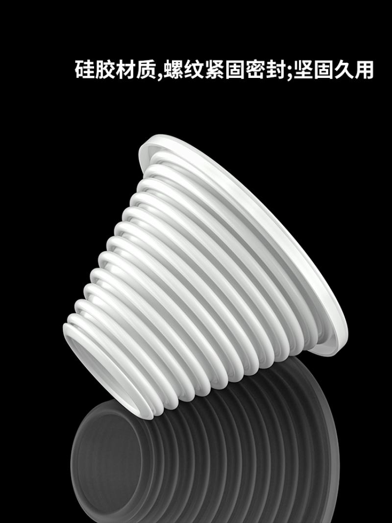 下水道堵口器封口盖防返臭利器卫生间通用反味洗衣机防臭塞子--【75--120mm】;蓝色高清大图