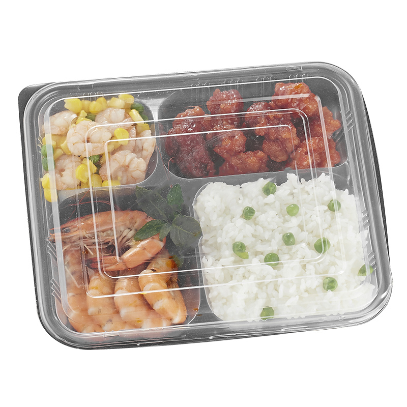 美威能 一次性饭盒十字四格 14902/箱