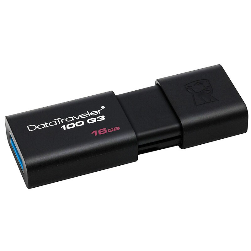 金士顿(Kingston)32G商务办公U盘64G128G16G USB3.0优盘定制刻字DT100 16G 优盘