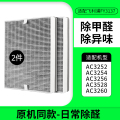 适配飞利浦空气净化器滤芯FY3137【原机标准夹碳布】*2套装