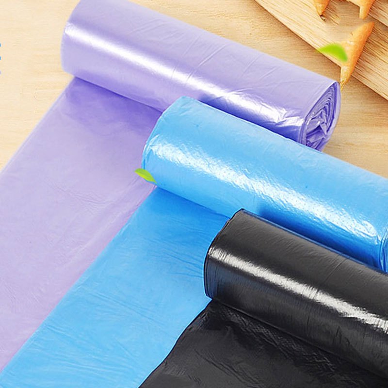 5卷加厚背心式垃圾袋手提式 家用一次性清洁用品中号黑色拉圾袋