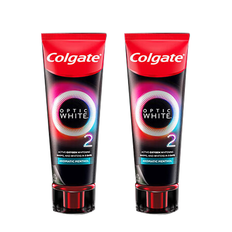 高露洁(Colgate) 速感白牙膏 薄荷 亮白去黄去烟渍85g*2(包装随机)