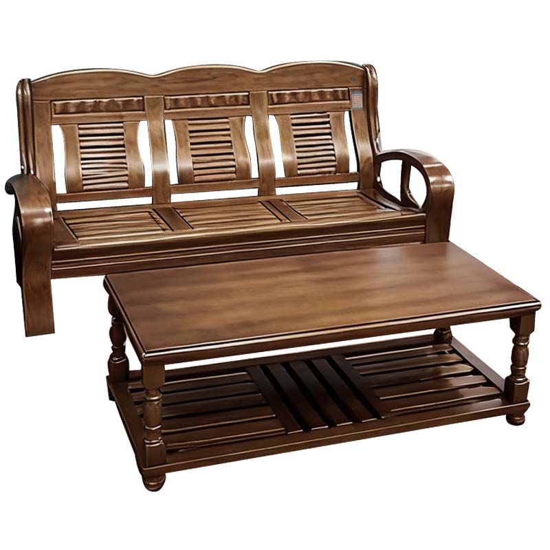 亿铁 木沙发茶几组合高清大图