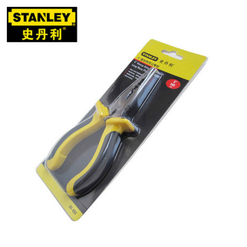 史丹利 Stanley84-403-23双色柄尖嘴钳8“